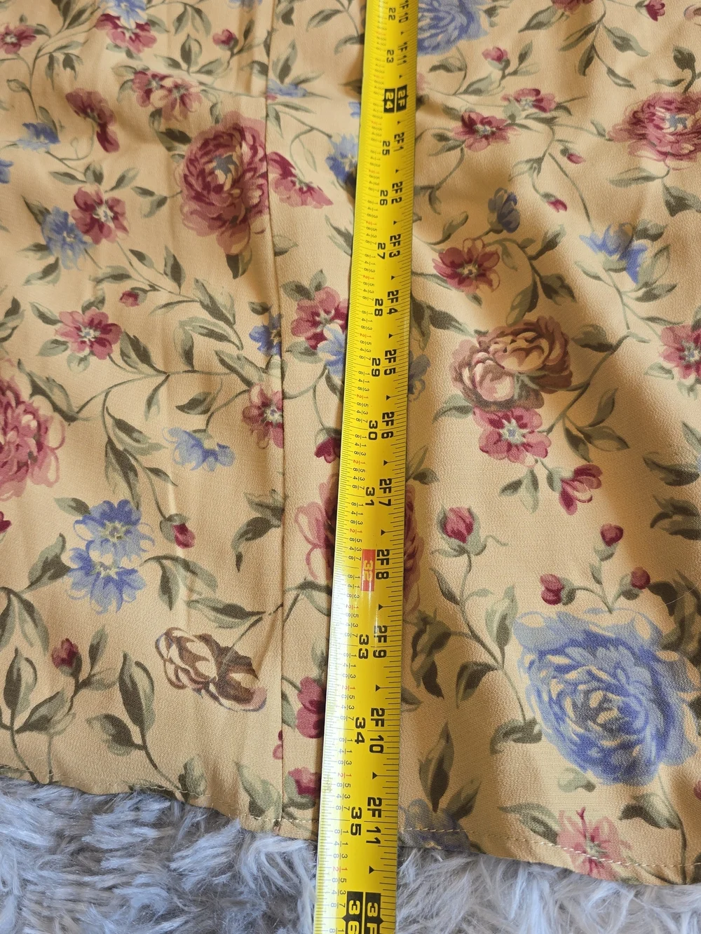 Talbots Vintage Floral Midi Skirt Size 12